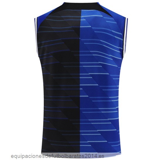Nuevo Entrenamiento Sin Mangas Inter Milan 23/24 Azul Negro Baratas